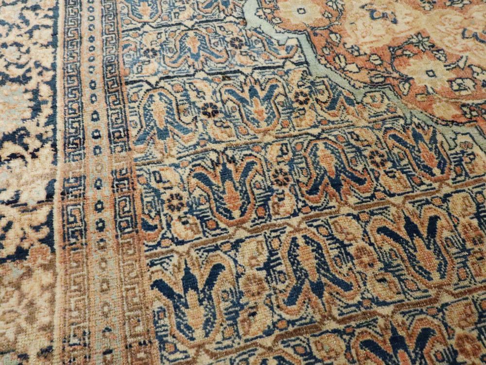 Antique Persian Tabriz Hagi Jalili Rug, No.18384 - Gsblank
