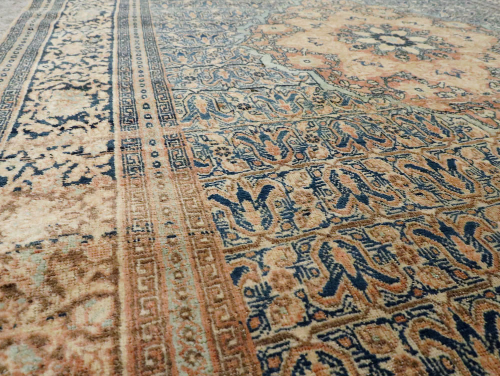 Antique Persian Tabriz Hagi Jalili Rug, No.18384 - Gsblank