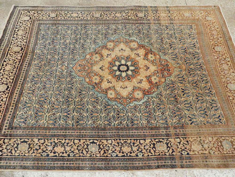 Antique Persian Tabriz Hagi Jalili Rug, No.18384 - Gsblank