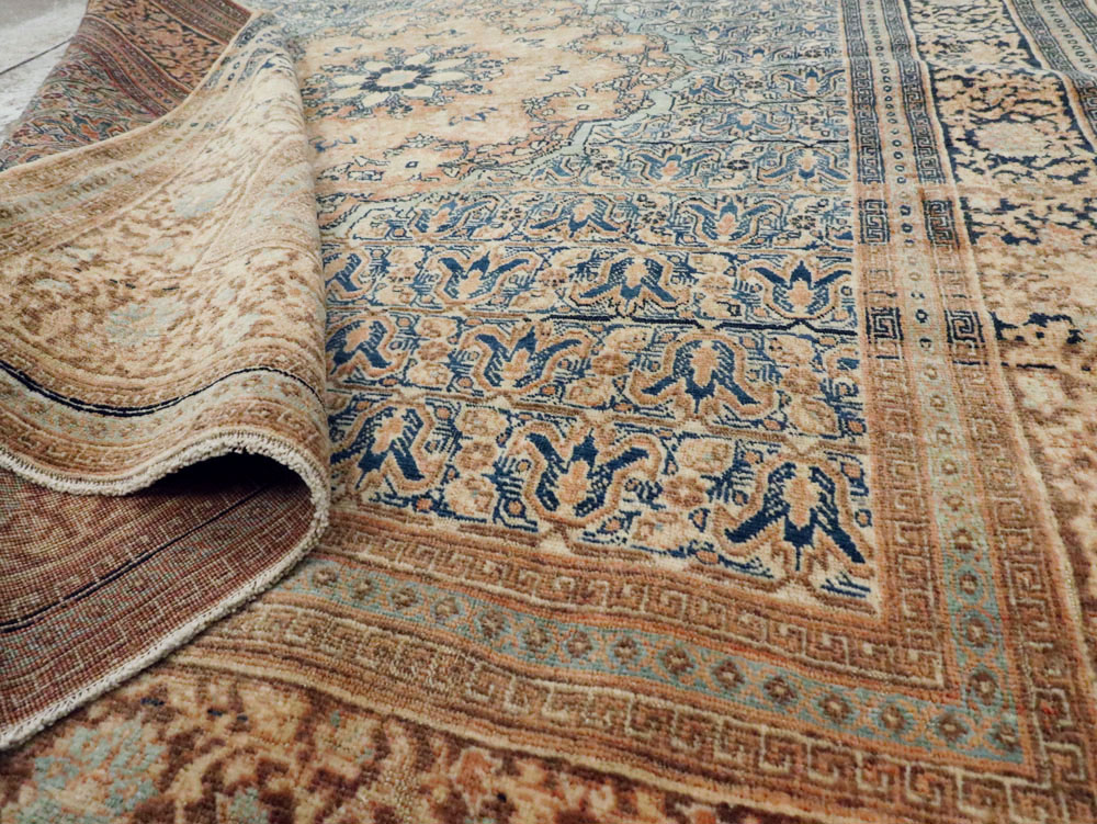 Antique Persian Tabriz Hagi Jalili Rug, No.18384 - Gsblank
