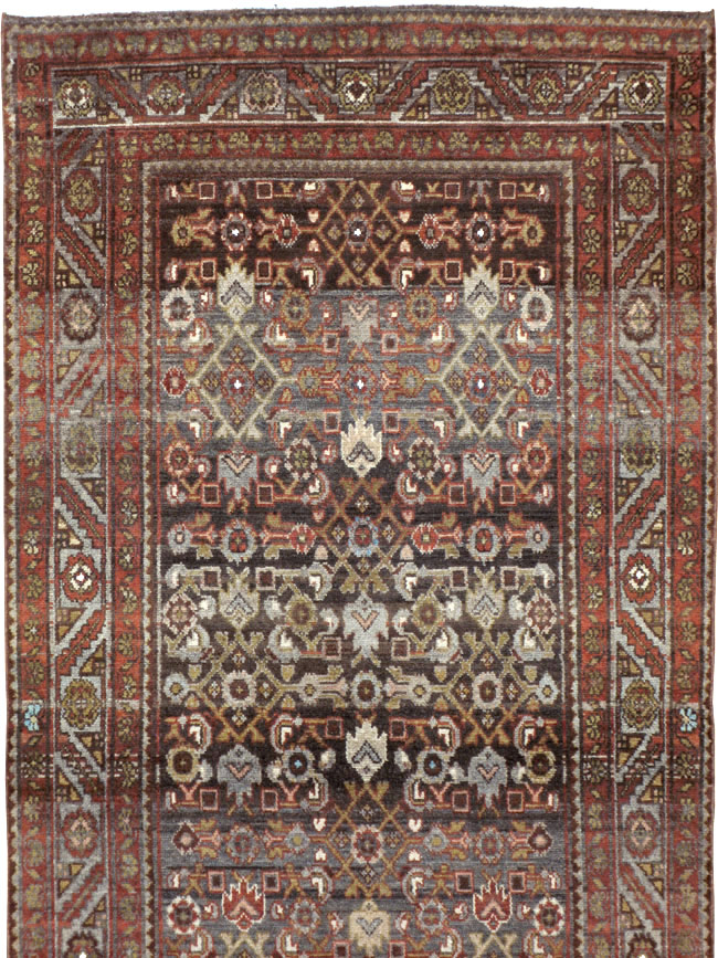 Vintage Persian Malayer Runner, No.18391 - Gsblank
