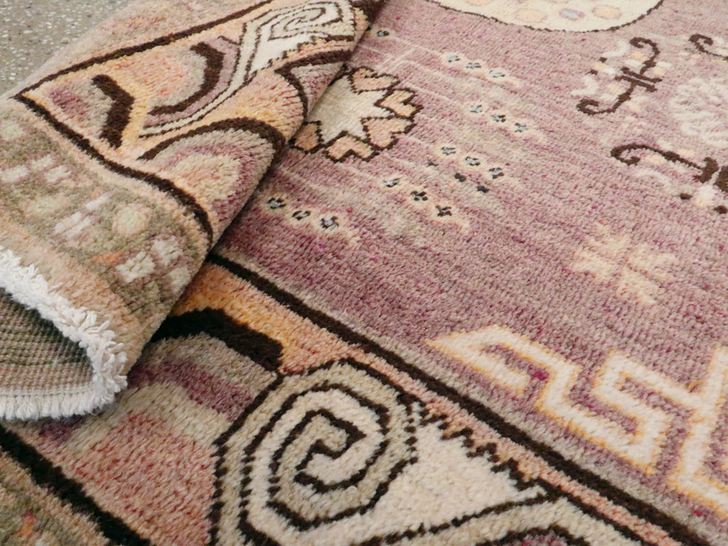 Antique East Turkestan Khotan Square Rug, No.18401 - Gsblank