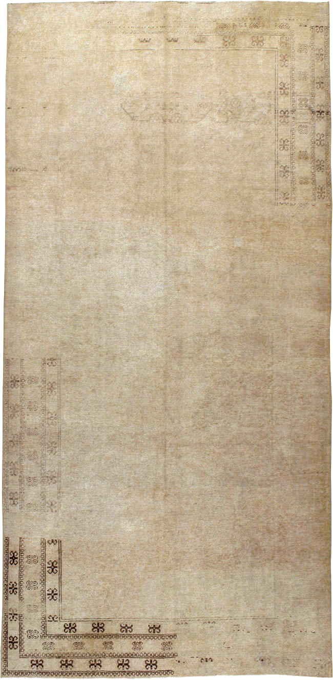 Vintage East Turkestan Khotan Carpet, No.18403 - Gsblank