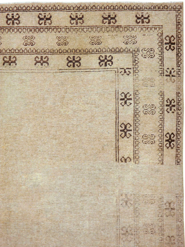 Vintage East Turkestan Khotan Carpet, No.18403 - Gsblank