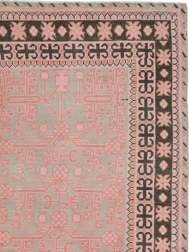 Vintage East Turkestan Khotan Carpet, No.18409 - Gsblank