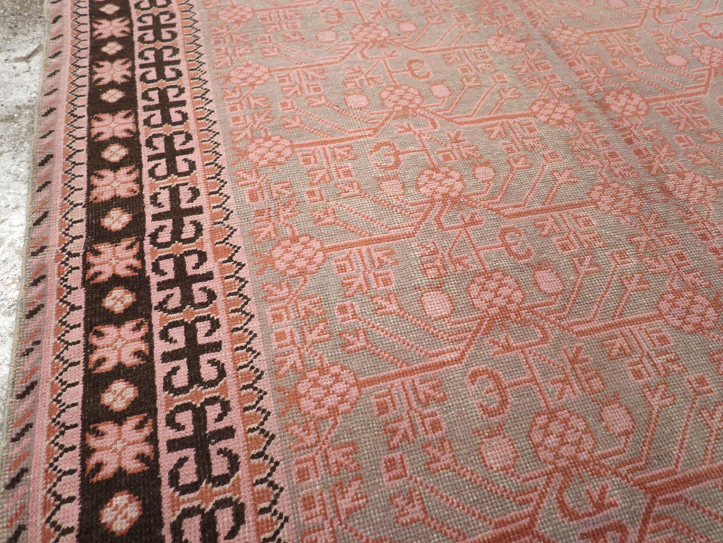 Vintage East Turkestan Khotan Carpet, No.18409 - Gsblank