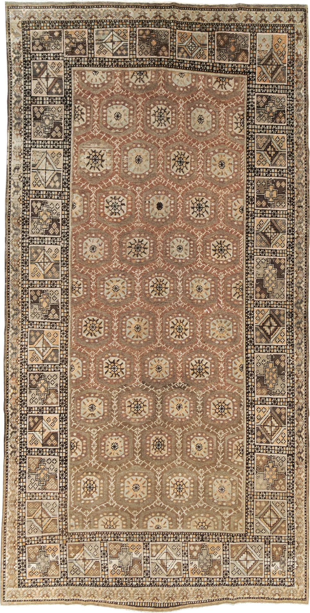 Antique East Turkestan Khotan Gallery Rug, No.18427 - Gsblank