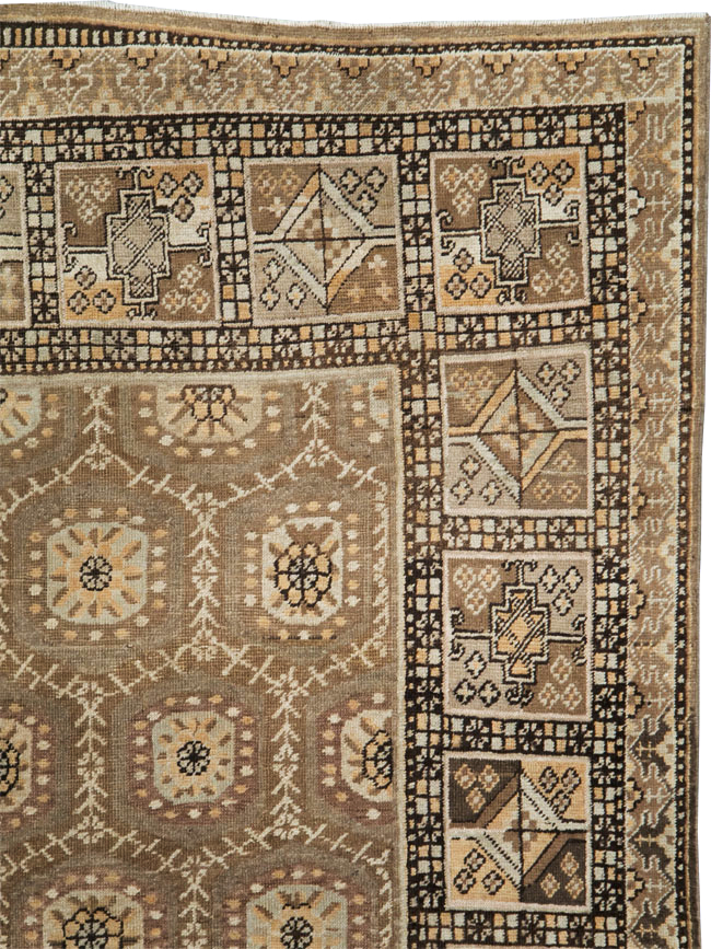Antique East Turkestan Khotan Gallery Rug, No.18427 - Gsblank