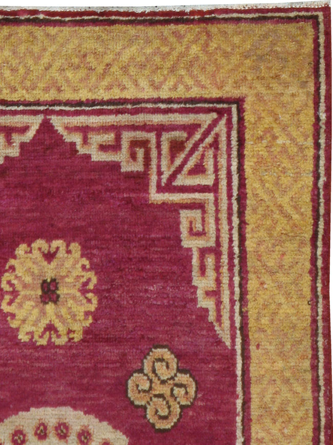 Antique East Turkestan Khotan Rug, No.18429 - Gsblank