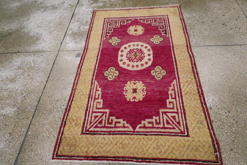 Antique East Turkestan Khotan Rug, No.18429 - Gsblank