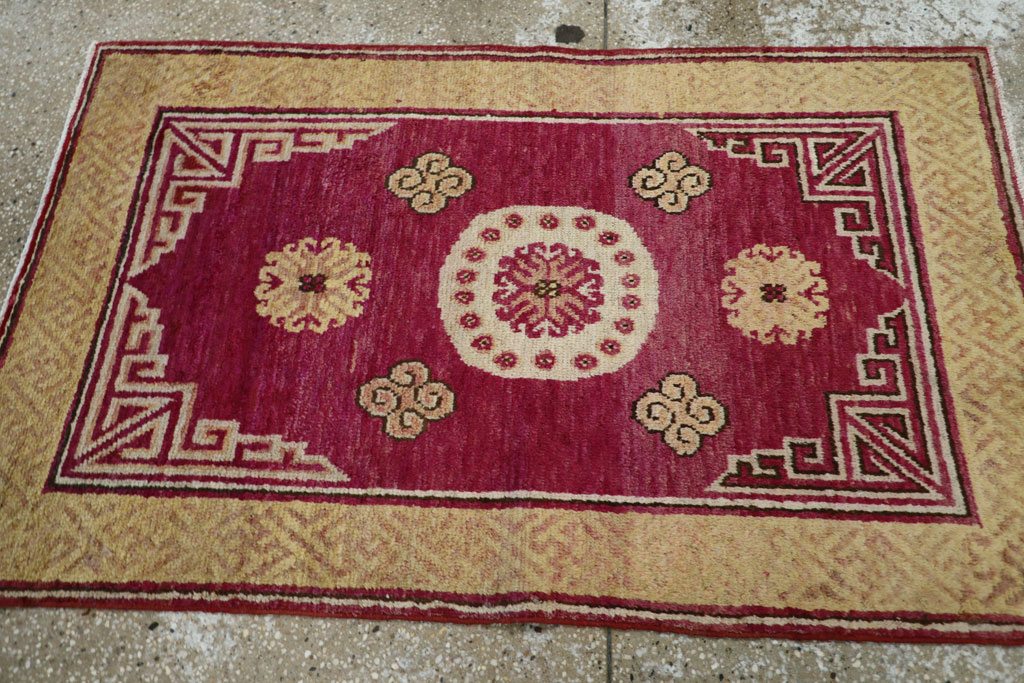 Antique East Turkestan Khotan Rug, No.18429 - Gsblank