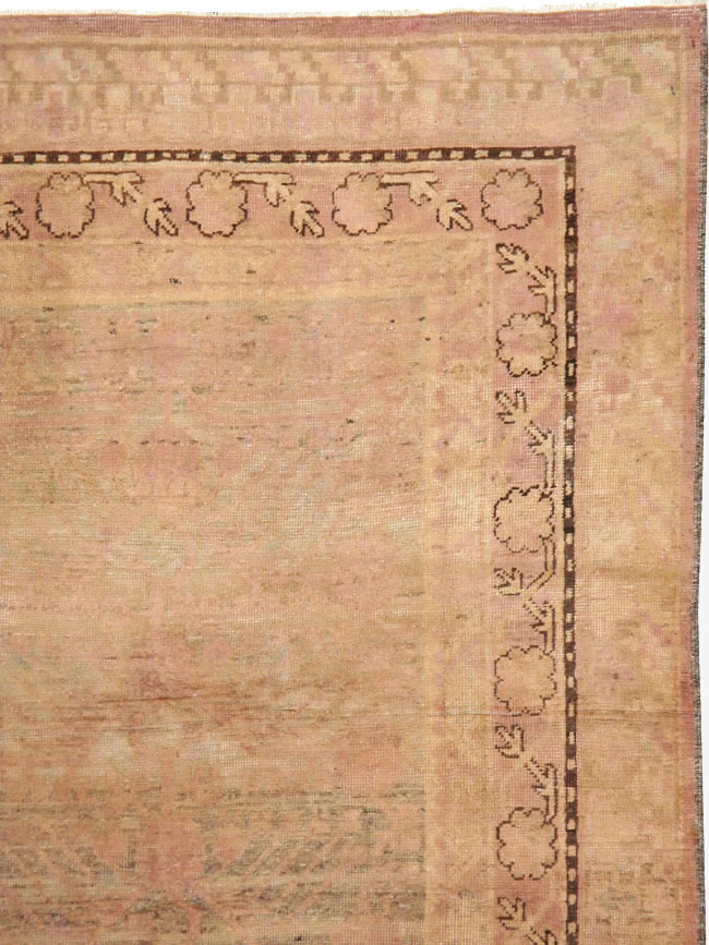 Vintage East Turkestan Khotan Carpet, No.18440 - Gsblank
