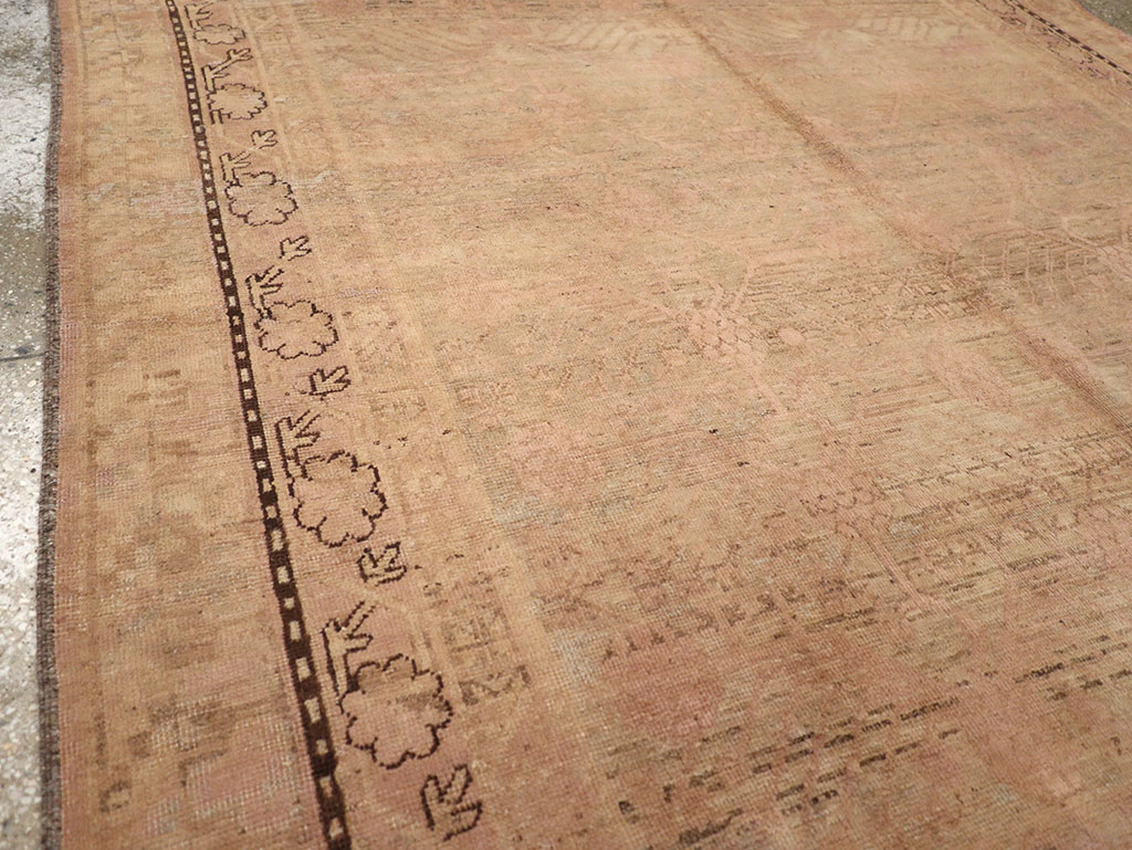 Vintage East Turkestan Khotan Carpet, No.18440 - Gsblank