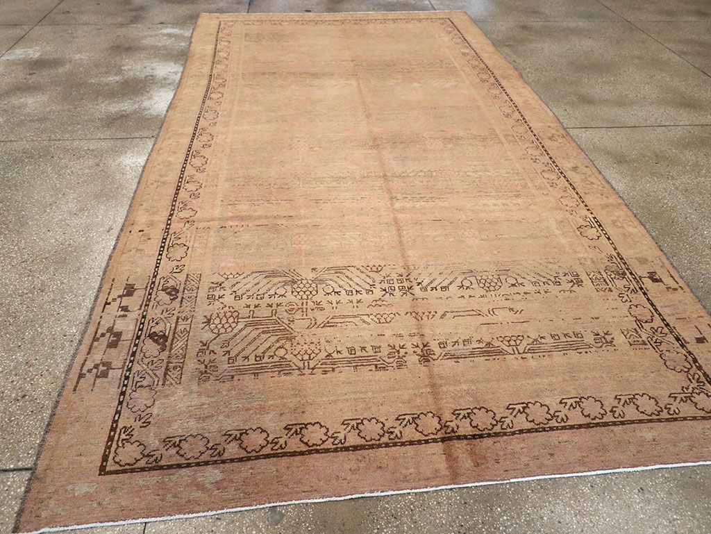 Vintage East Turkestan Khotan Carpet, No.18440 - Gsblank