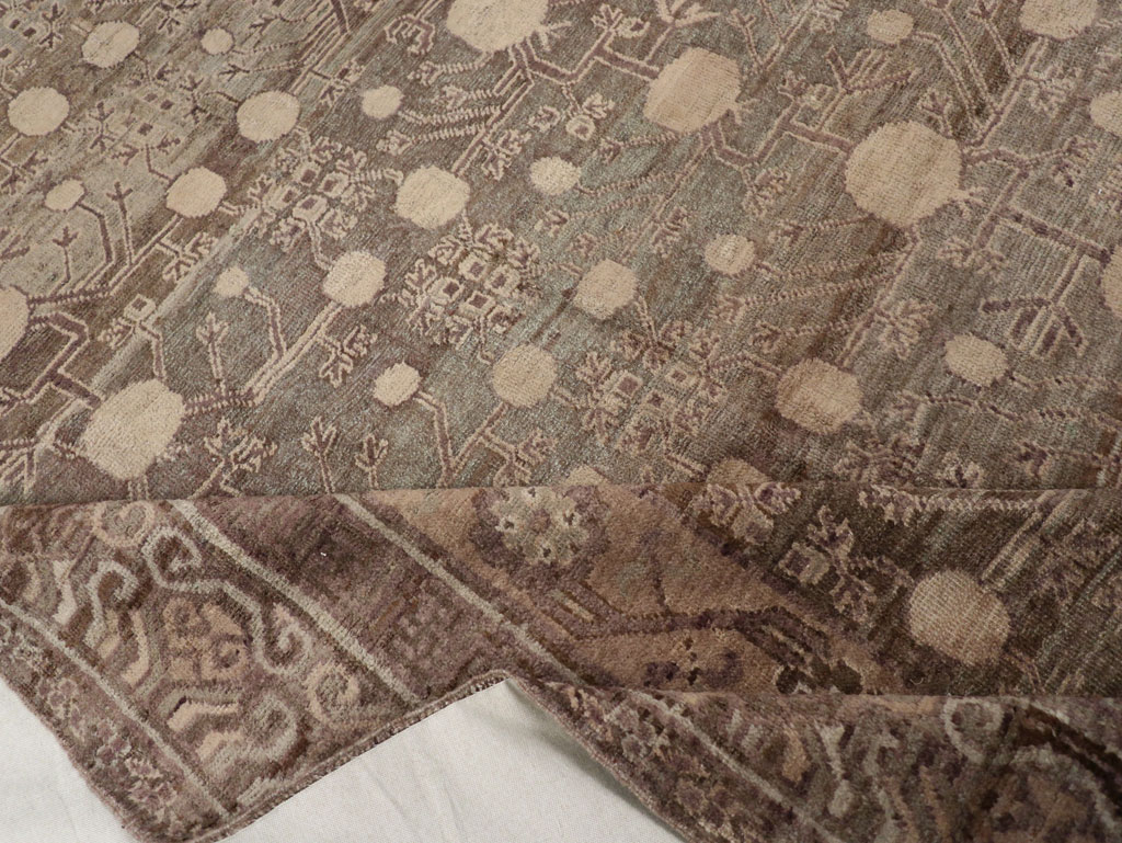 Vintage East Turkestan Khotan Carpet, No.18441 - Gsblank