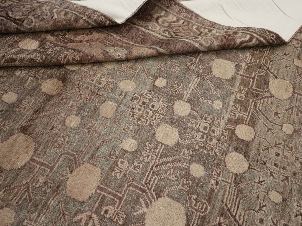 Vintage East Turkestan Khotan Carpet, No.18441 - Gsblank