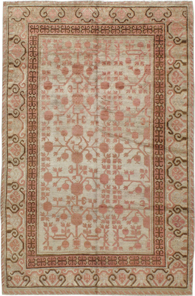 Vintage East Turkestan Khotan Rug, No.18442 - Gsblank
