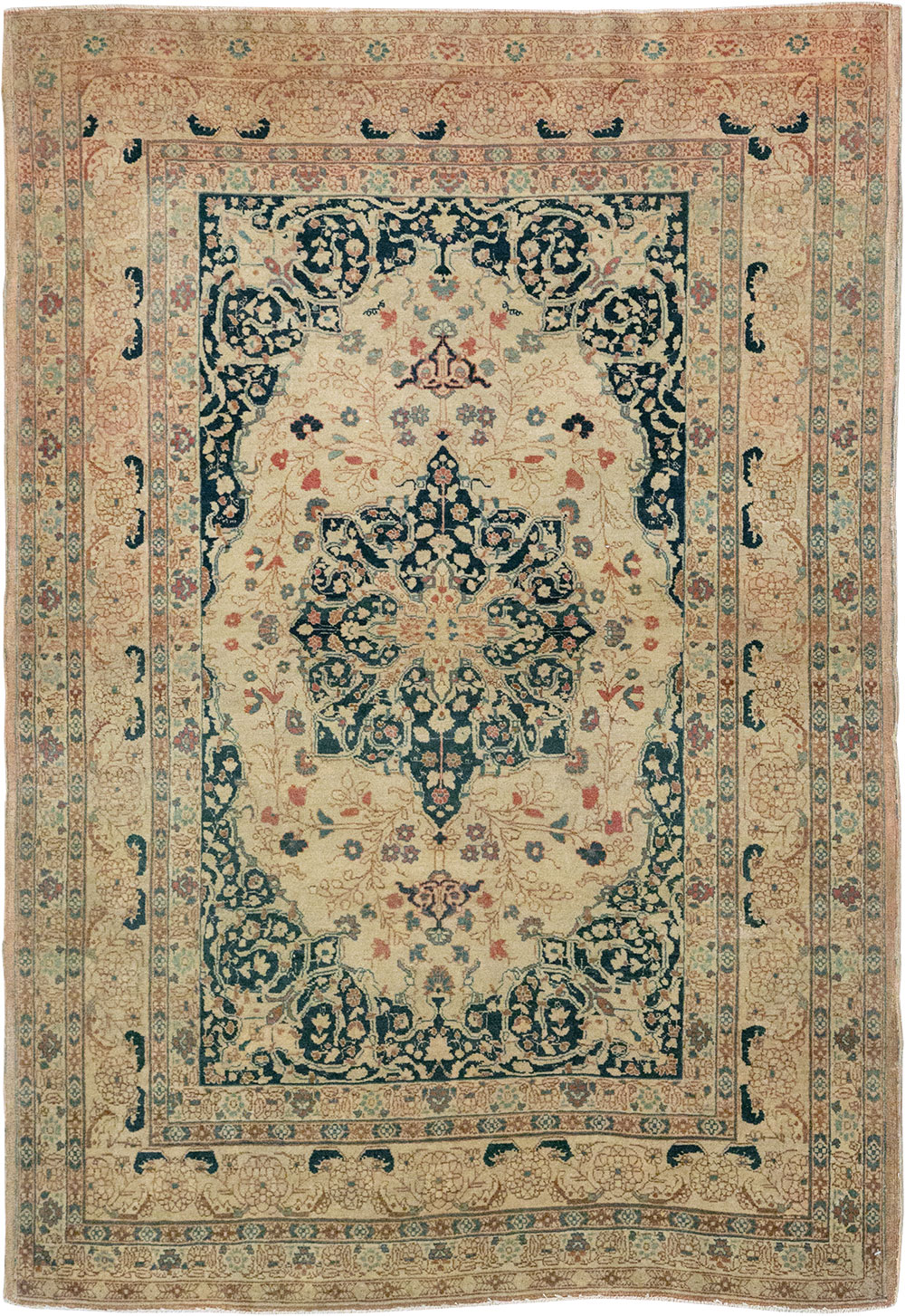 Antique Persian Tabriz Hagi Jalili Rug, No.18474 - Gsblank