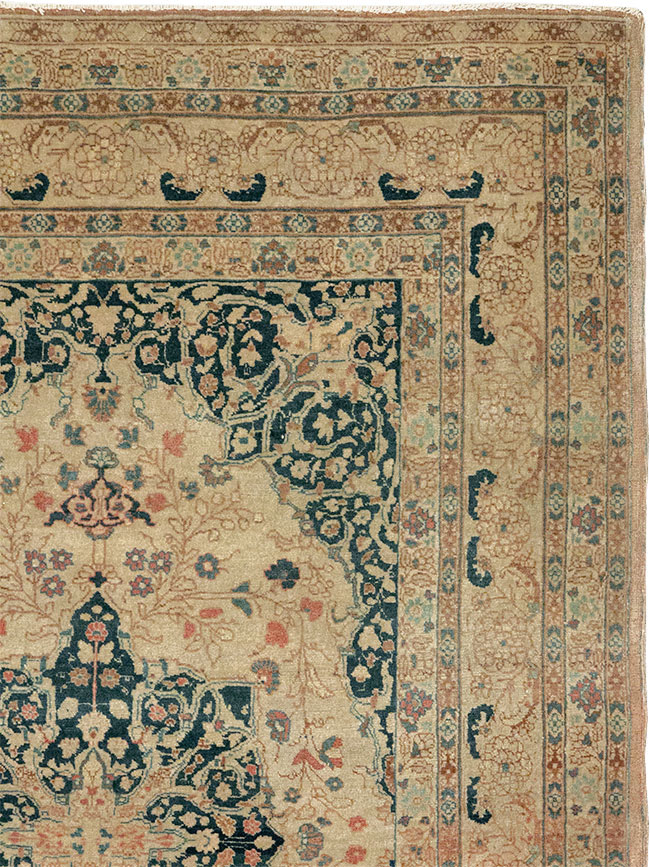 Antique Persian Tabriz Hagi Jalili Rug, No.18474 - Gsblank