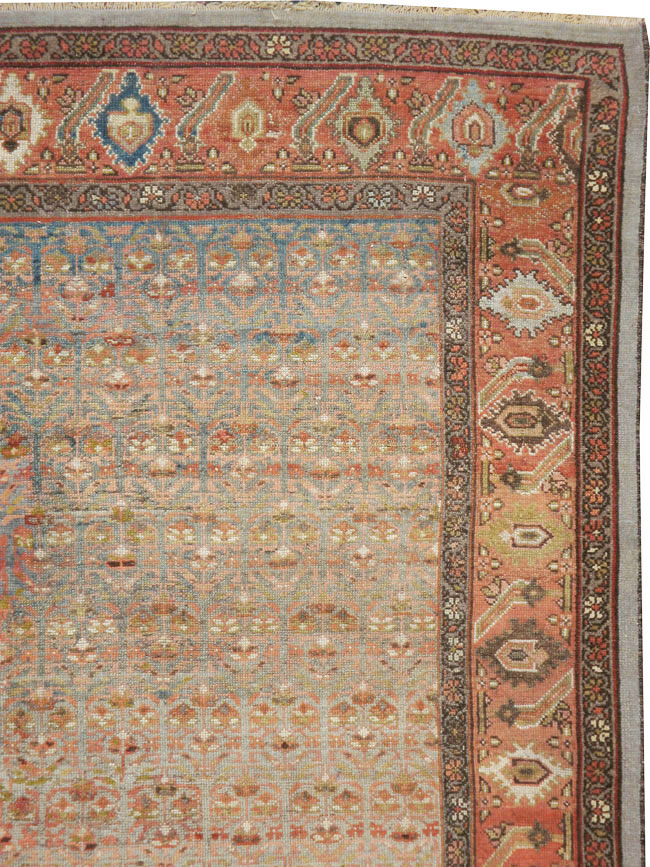 Antique Persian Kurdish Gallery Rug, No.18475 - Gsblank
