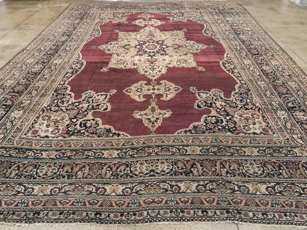 Antique Persian Lavar Kerman Carpet, No.18494 - Gsblank