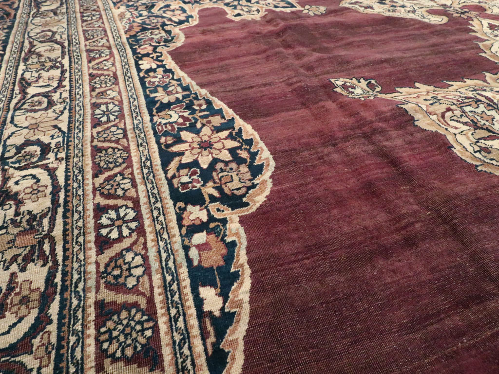 Antique Persian Lavar Kerman Carpet, No.18494 - Gsblank