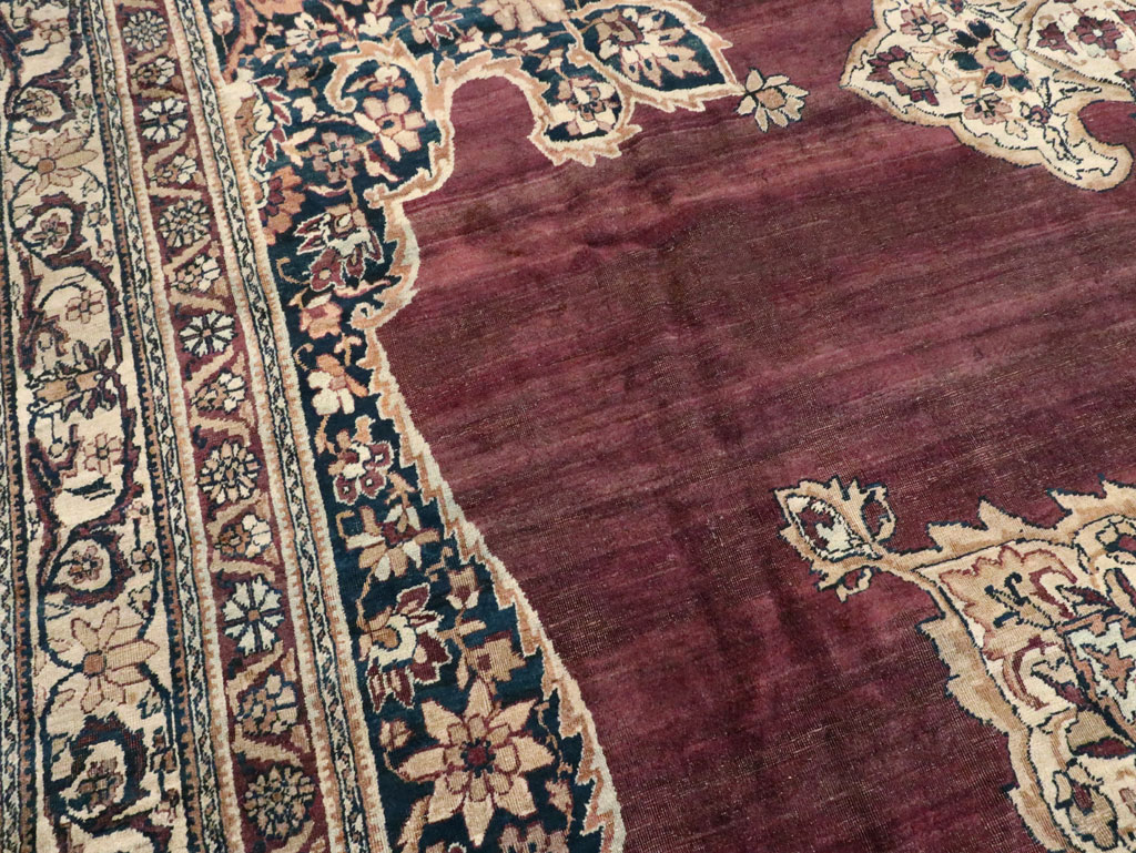 Antique Persian Lavar Kerman Carpet, No.18494 - Gsblank