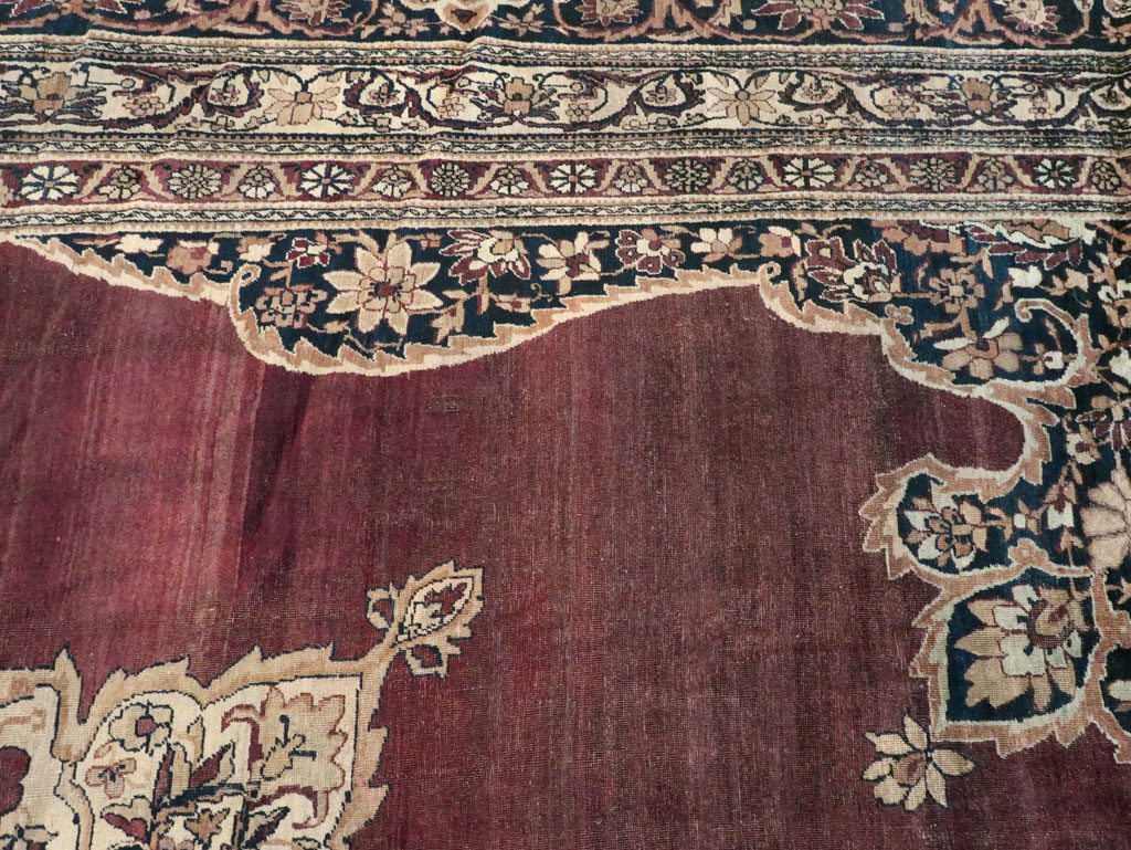 Antique Persian Lavar Kerman Carpet, No.18494 - Gsblank