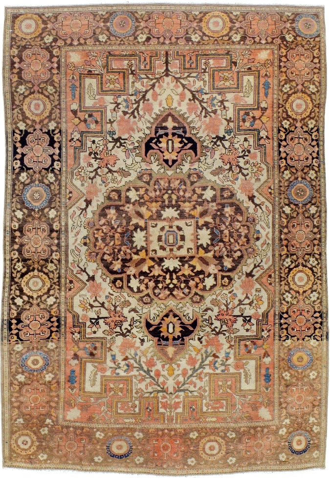 Antique Persian Sarouk Farahan Rug, No.18504 - Gsblank