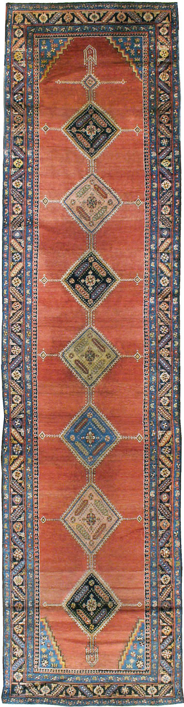 Antique Persian Bakshaish Runner, No.18510 - Gsblank