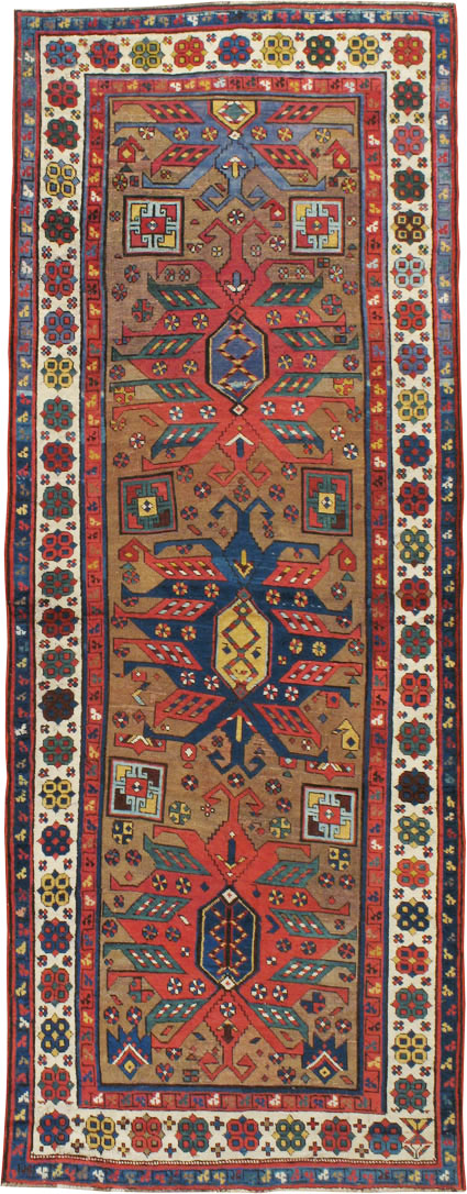 Antique Caucasian Kazak Rug, No.18514 - Gsblank