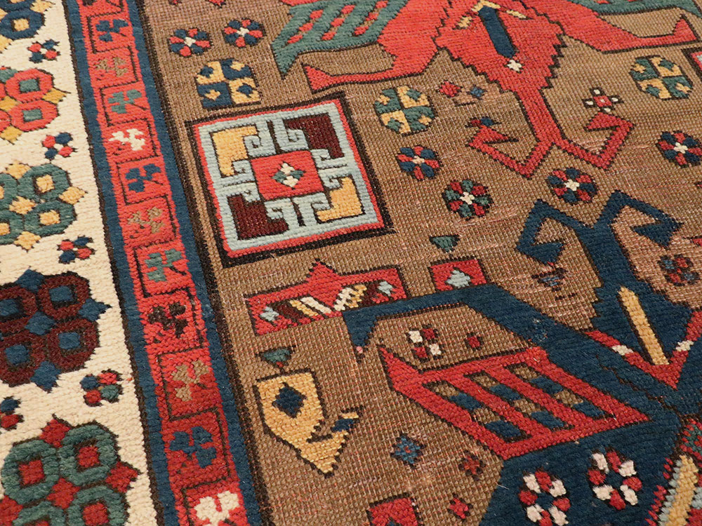 Antique Caucasian Kazak Rug, No.18514 - Gsblank