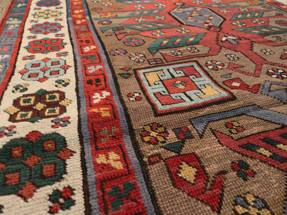 Antique Caucasian Kazak Rug, No.18514 - Gsblank