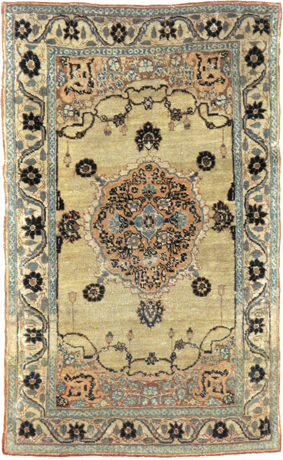 Antique Persian Tabriz Hagi Jalili Rug, No.18516 - Gsblank
