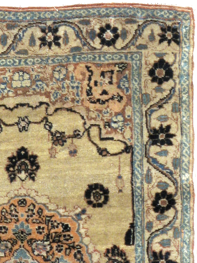 Antique Persian Tabriz Hagi Jalili Rug, No.18516 - Gsblank