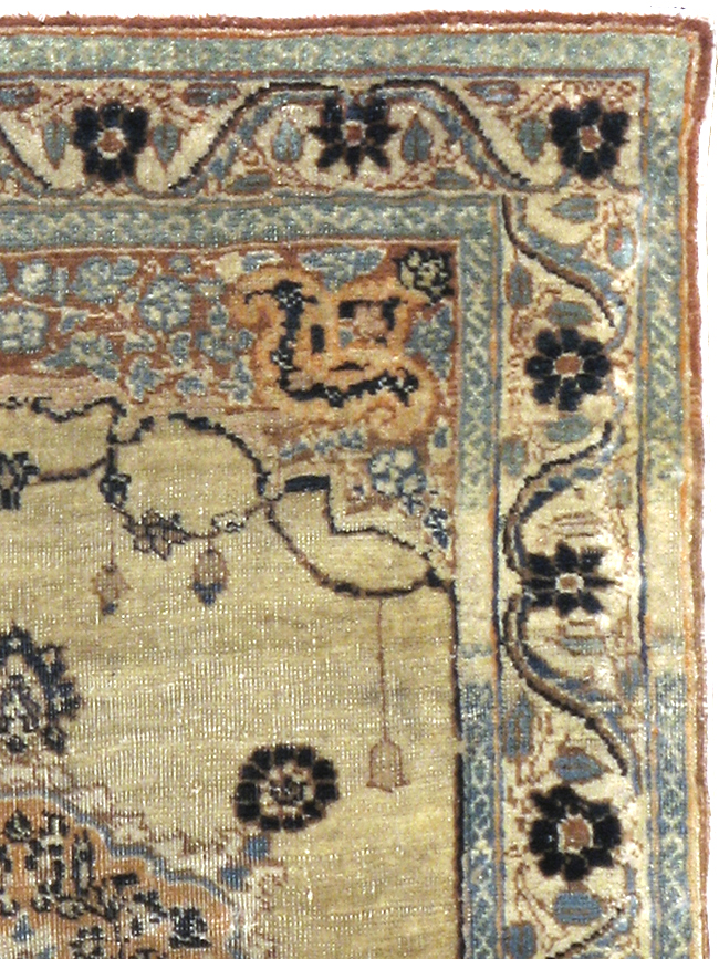 Antique Persian Tabriz Hagi Jalili Rug, No.18516 - Gsblank