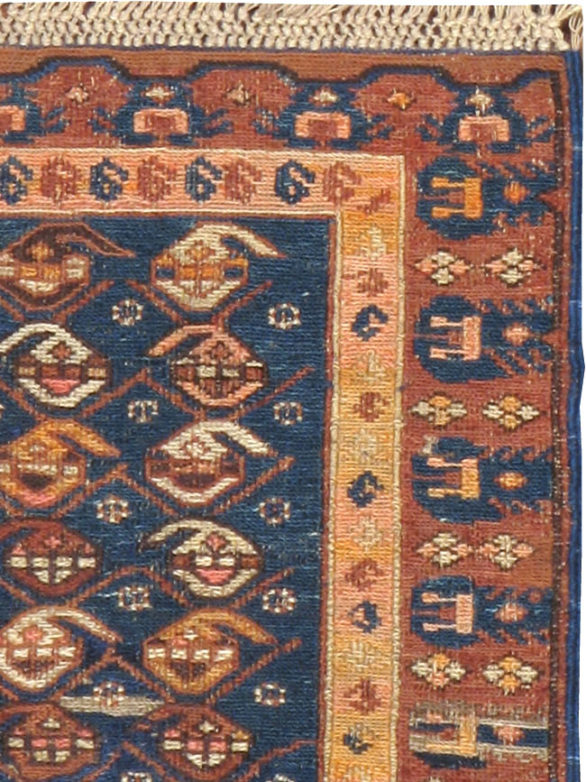 Antique Central Asian Soumak Rug, No.18521 - Gsblank