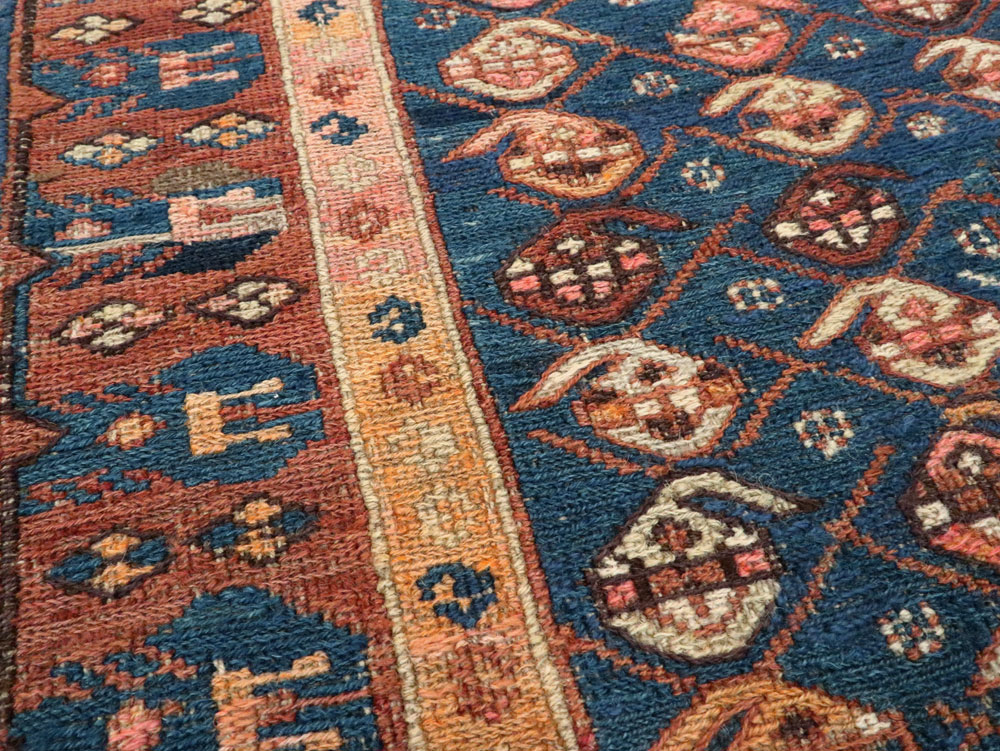 Antique Central Asian Soumak Rug, No.18521 - Gsblank