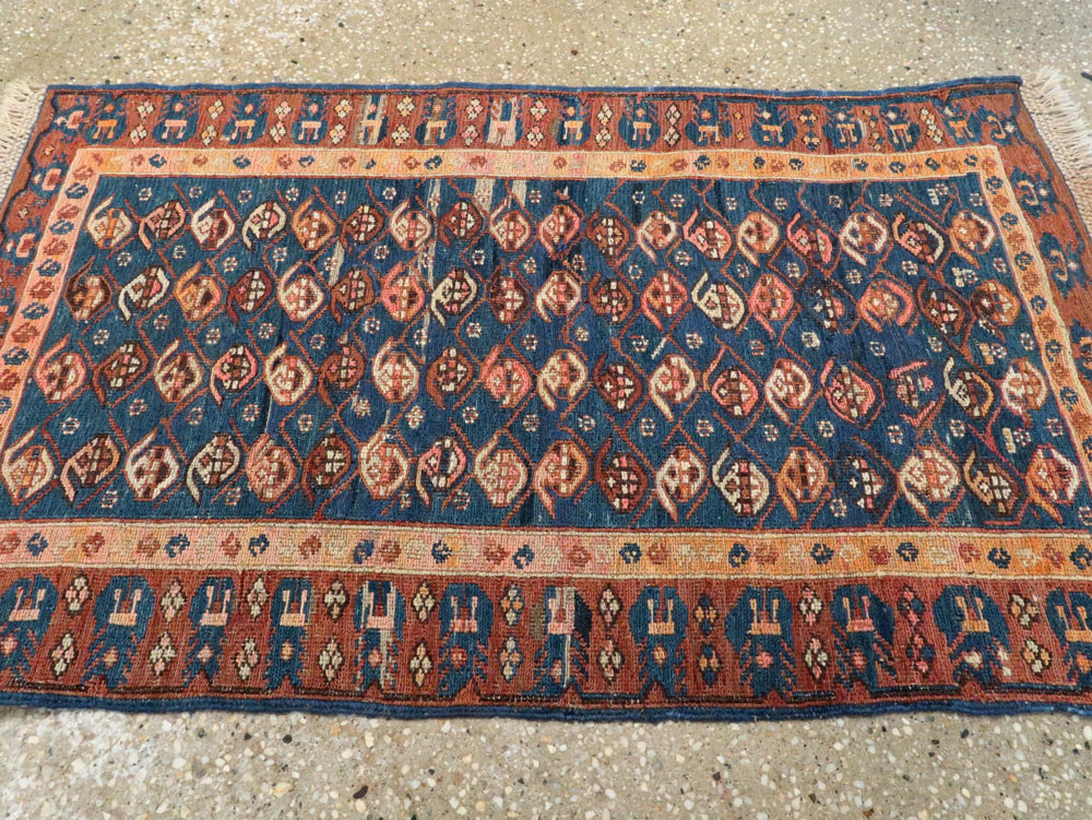 Antique Central Asian Soumak Rug, No.18521 - Gsblank