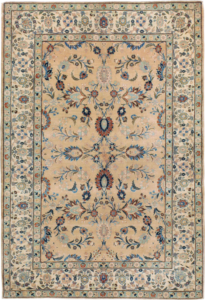Vintage Persian Tabriz Rug, No.18528 - Gsblank