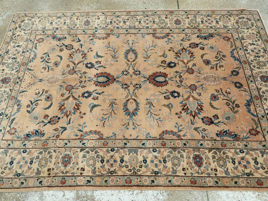 Vintage Persian Tabriz Rug, No.18528 - Gsblank