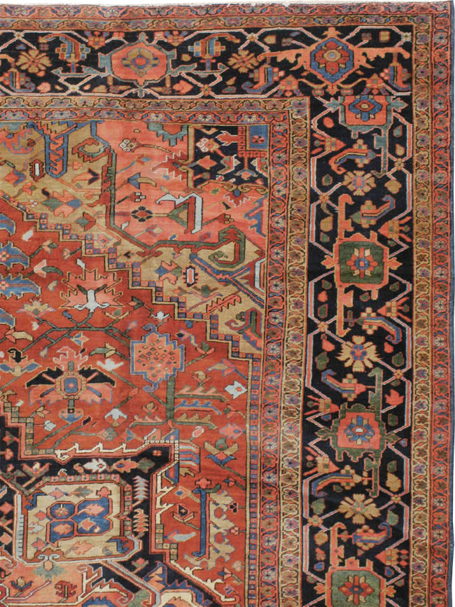 Antique Persian Heriz Rug, No.18535 - Gsblank