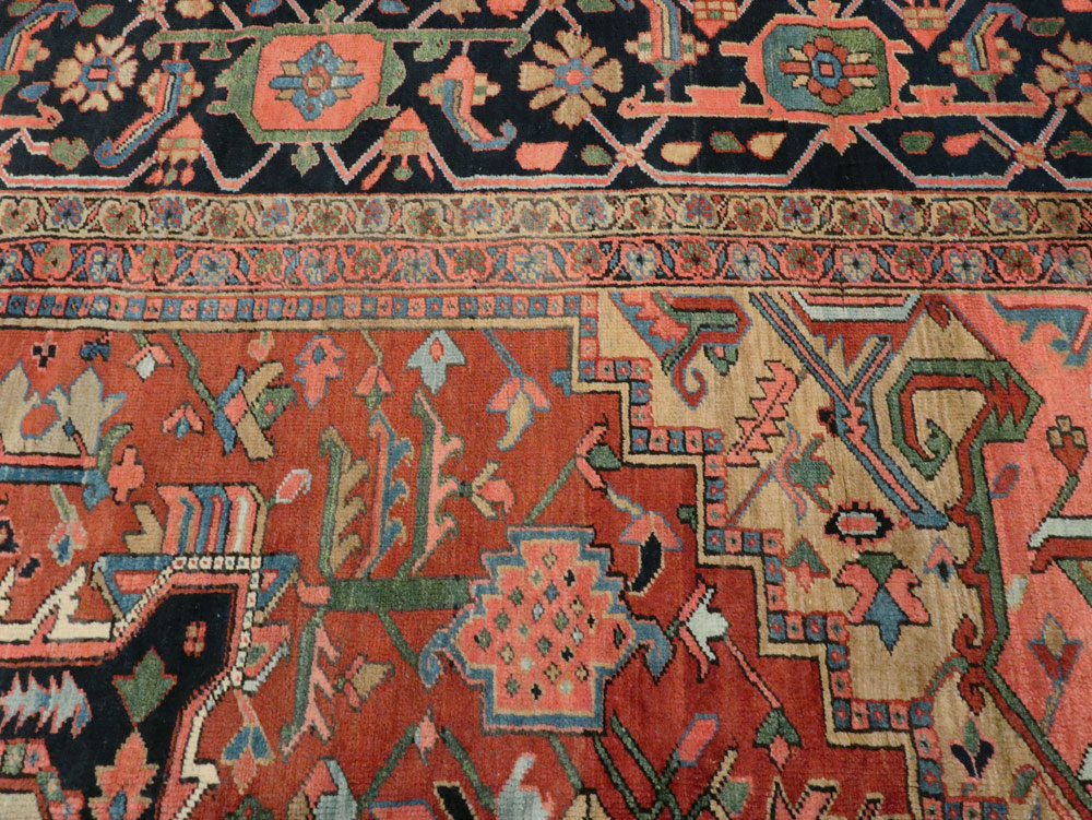 Antique Persian Heriz Rug, No.18535 - Gsblank