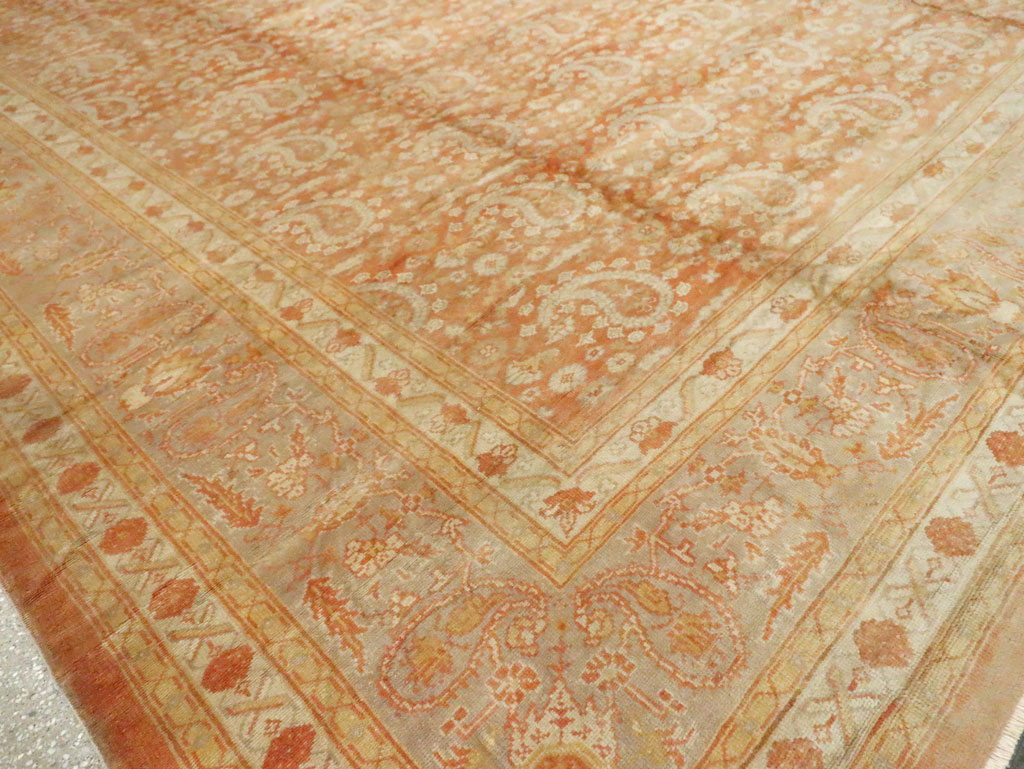 Antique Turkish Oushak Carpet, No.18569 - Gsblank