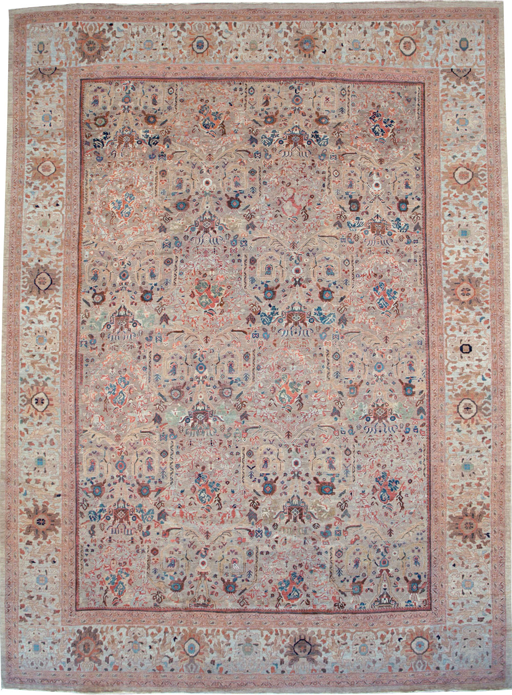 Antique Persian Mahal Carpet, No.18579 - Gsblank