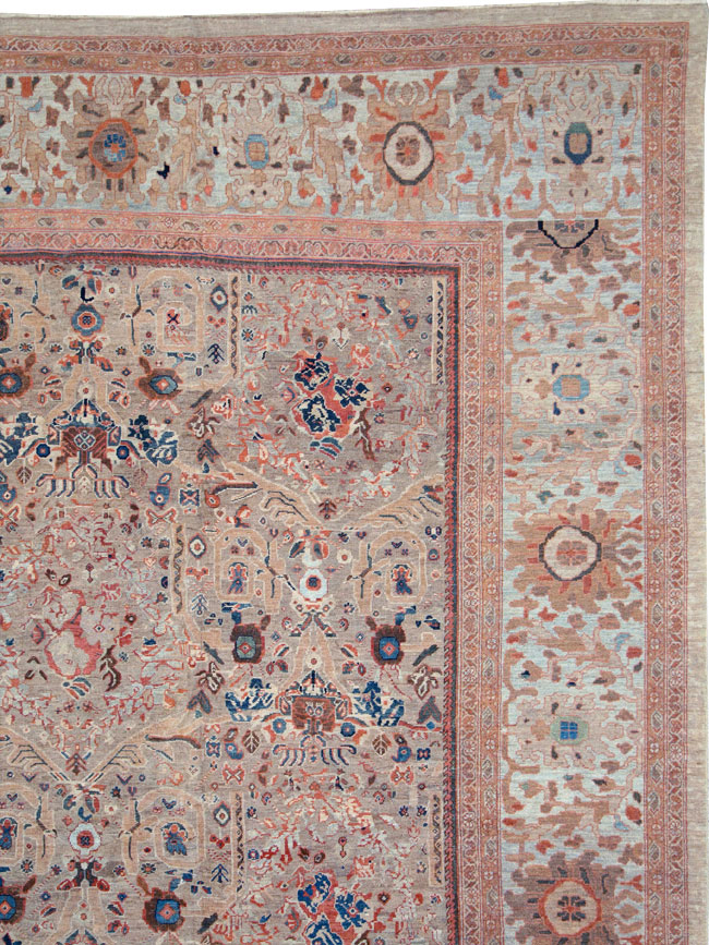 Antique Persian Mahal Carpet, No.18579 - Gsblank