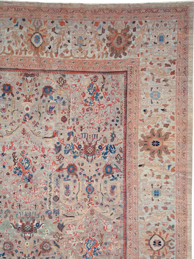 Antique Persian Mahal Carpet, No.18579 - Gsblank