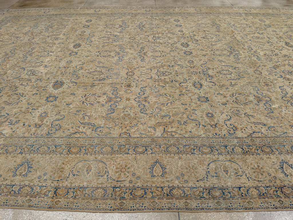 Antique Persian Lavar Kerman Oversize Carpet, No.18592 - Gsblank