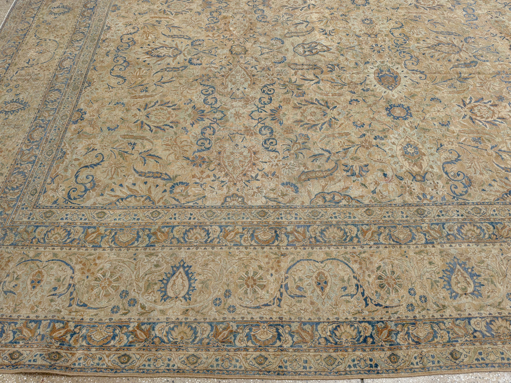 Antique Persian Lavar Kerman Oversize Carpet, No.18592 - Gsblank