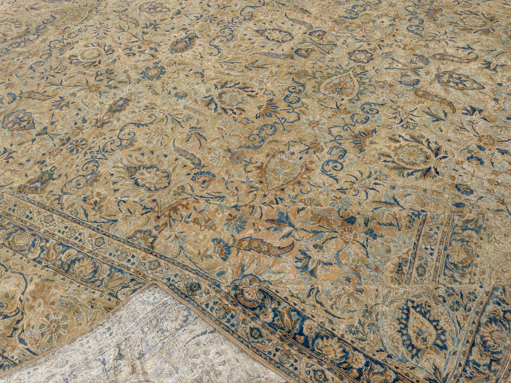 Antique Persian Lavar Kerman Oversize Carpet, No.18592 - Gsblank